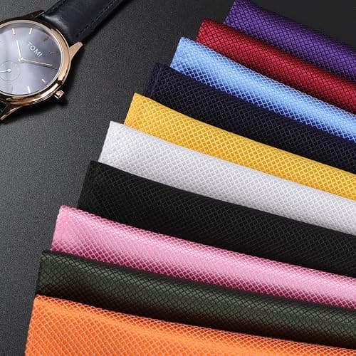 Jeatonge Pocket Squares for Men 20 Pack Mens Pocket Squares handkerchiefs Set Assorted Colors with Box thumbnail 5