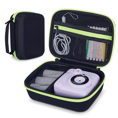 Hikkon Camera Case Compatible for ESOXOFFORE/Upgrade/Dylanto/Yehtta/HiMont/CAMCLID Kids Instant Print Camera Toy,Portable Digital Camera Storage Holder Organizer Bag (Case Only) - Black - Image 1