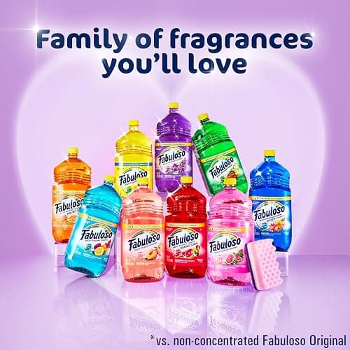 Fabuloso Multi-Purpose Cleaner, 2X Concentrated Formula, Floor Cleaner, Pineapple Scent, 56 fl oz thumbnail 8