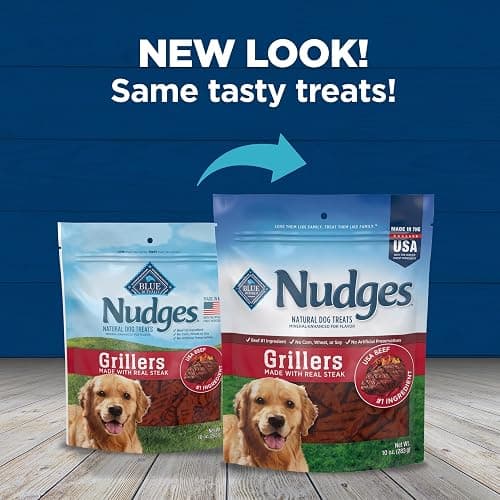 Blue Buffalo Nudges Grillers Natural Dog Treats, Steak, 10oz thumbnail 10
