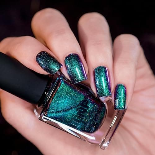 ILNP Deep Space - Teal to Purple Magnetic Holographic Nail Polish thumbnail 6