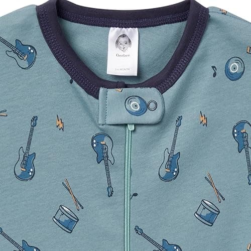 Gerber Baby-Boys 4-Pack Footed Pajamas thumbnail 7
