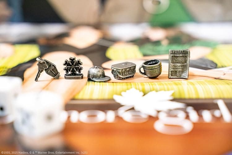 Monopoly: Gilmore Girls, Buy, Sell & Trade Iconic Stars Hollow Locations, Includes 6 Collectible Tokens Like Coffee Cup & Luke’s Hat, Fun Game for Fans & Families, Official Gilmore Girls Merchandise thumbnail 4