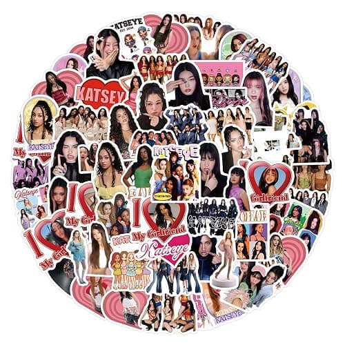 123pcs KATSEYE Stickers Set Waterproof Laptop Decals for Water Bottle, Laptop, Computer, Skateboard, Phone thumbnail 3