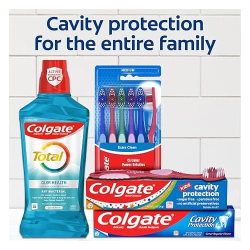 Colgate Cavity Protection Toothpaste with Fluoride, Minty Great Regular Flavor, Anti Cavity Toothpaste, 6 Oz Tube thumbnail 7