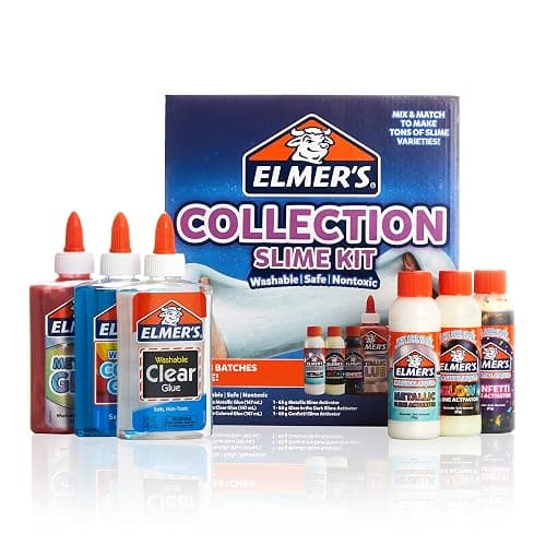Elmer’s Fluffy Slime Kit, 4 Count & Collection Slime Kit Supplies, 6 Count thumbnail 5