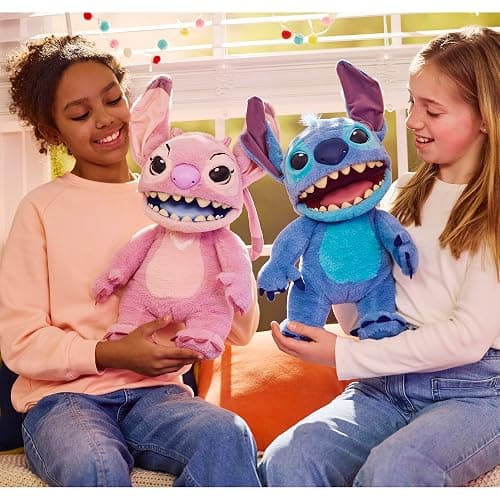 Wow! Stuff Disney Angel Puppetronic by RealFX | Looks, Feels & Sounds Real! | Disney's Lilo & Stitch | Over 100 Action & Sounds | 18" High | Ages 6+ thumbnail 9