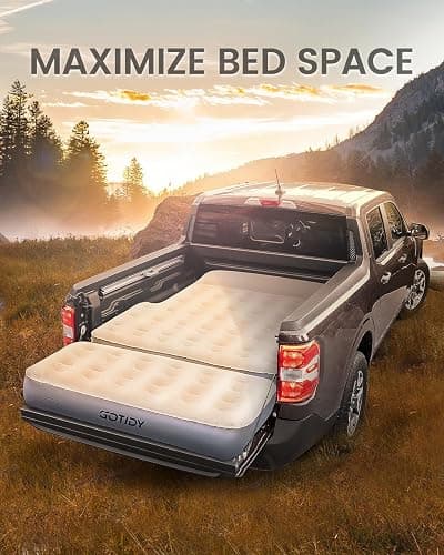 Inflatable Truck Bed Mattress for Tacoma Truck Air Mattress 5ft-5.5ft for Mid-Size Pickup with Detachable Tailgate Extension​, Honda Ridgeline Jeep Gladiator JT,Space-Optimized Design, Built in Pump thumbnail 7