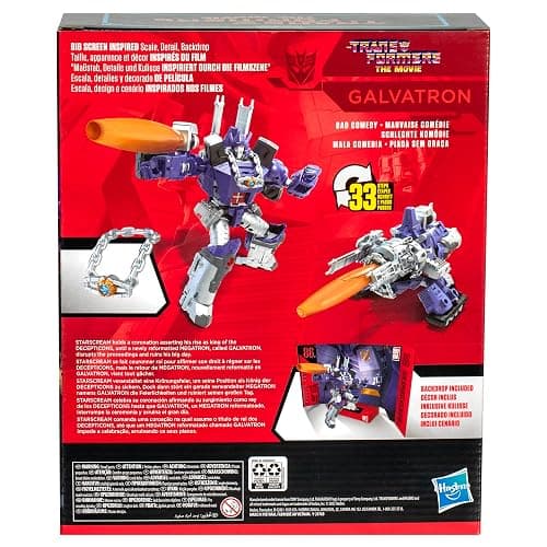 Transformers Toys Studio Series Leader Class The The Movie 86-31 Galvatron, 8.5-inch Converting Action Figure, Ages 8+ thumbnail 5
