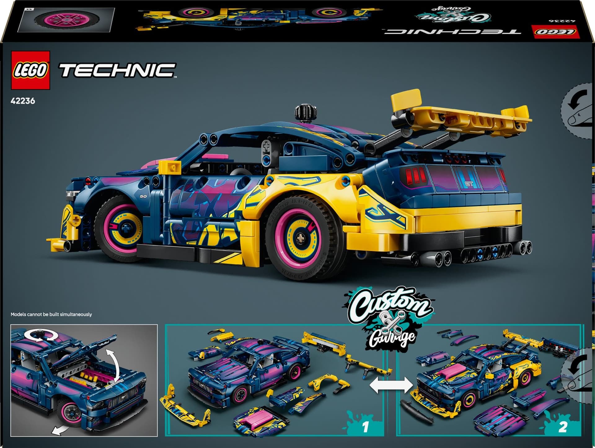 LEGO Technic Customizable Ford Mustang GT Car Toy for Children from 10 Years - Vehicle Set with Steering and 8-Cylinder Engine - Kids Room Decoration - Gift for Boys and Girls 42236 thumbnail 10