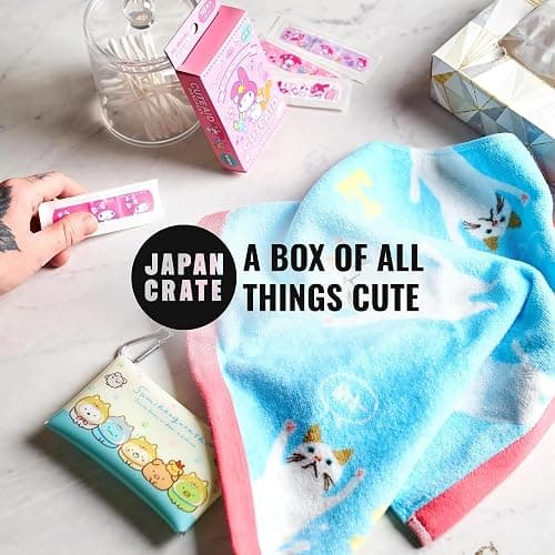 Japan Crate Kawaii Gift Pack - 20+ Piece Japanese Mystery Box for Girls & Boys, Surprise Gift Box for Kids, Includes Kawaii Accessories, Cute Stationery Items, Chocolates, Candies, and More! thumbnail 8