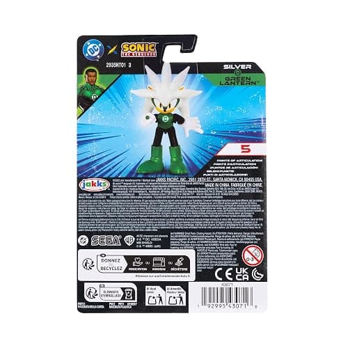 DC X Sonic Collectable 2.5 Inch Scale Action Figures Knuckles Silver Rouge Dr. Eggman Featuring Multiple Points of Articulation for Action-Packed Posing thumbnail 9