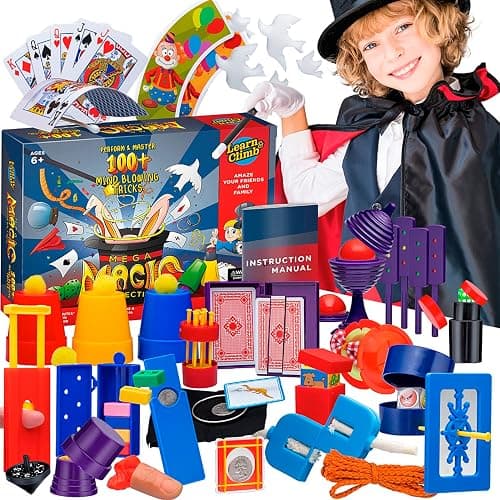 Learn & Climb Mega Magic Kit for Kids - Perform 100's of Today's Most Exciting Tricks - Magic Set with Tutorial Videos for Kids Ages 6-8, 8-10, 10-12 - Image 1