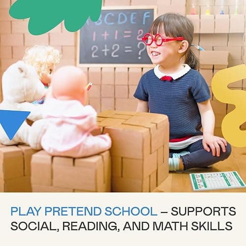 Tiny Expressions Kids Pretend Play Notepads - Boarding Pass & Report Card | 40 Pages Boarding Pass Notepad, 40 Pages Classroom Report Card Notepad, Travel Booking Agent &Teacher Imaginative Role Play thumbnail 5