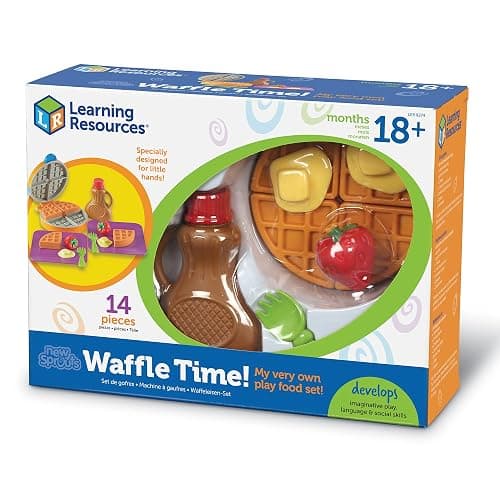 Learning Resources New Sprouts Waffle Time - Breakfast Pretend Play Food Kitchen Toys, Montessori Educational Game, Fine Motor Skills, Gifts for Boys and Girls thumbnail 9