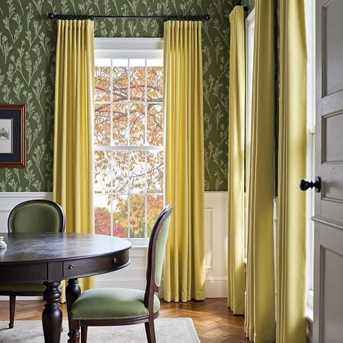 Lazzzy Light Green Velvet Curtains 96 Inches Long Thermal Insulated Drapes for Bedroom Living Room Darkening Window Treatments Rod Pocket 2 Panels, Citron thumbnail 9