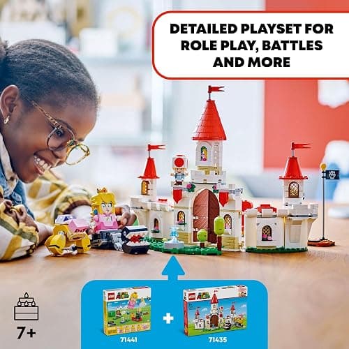 LEGO Super Mario Battle with Roy at Peach’s Castle, Nintendo Character Mario Toy for Kids, Castle Toy & Adventure Set, Gift for Girls, Boys & Gamers Ages 7 and up, 71435 thumbnail 2