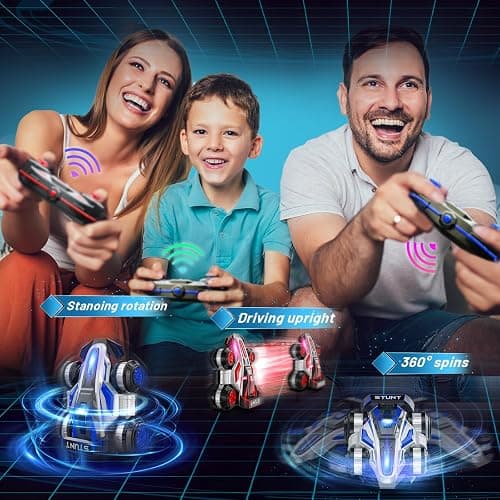 ZSYMIMRC High-Speed Drift RC Stunt Deformation Car, 360-Degree Rotating Transforming RC Car, Birthday Gift for Boys and Girls Aged 6-16 thumbnail 7