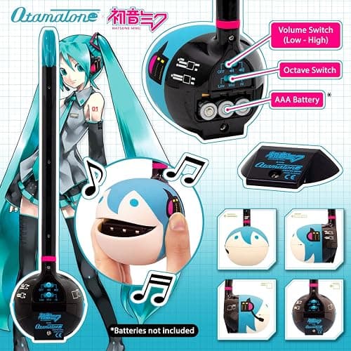 Otamatone Classic Hatsune Miku Vocaloid [Officially Licensed] Japanese Character Electronic Musical Instrument Portable Synthesizer from Japan Maywa Denki for Children Kids and Adults Gift thumbnail 3