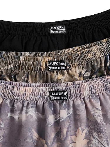 SOLY HUX Women's Summer Shorts 3 Packs Elastic Waist Wide Leg Casual Cotton Shorts Sets thumbnail 3