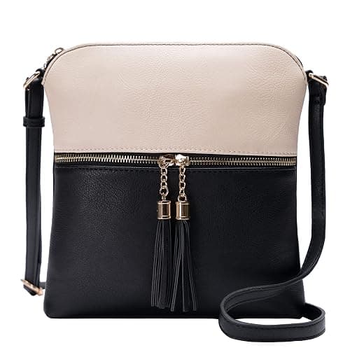 Solene Womens Lightweight Medium Crossbody Purse with Tassel, Perfect Size Crossbody Bags for Daily Use, travel - Image 1