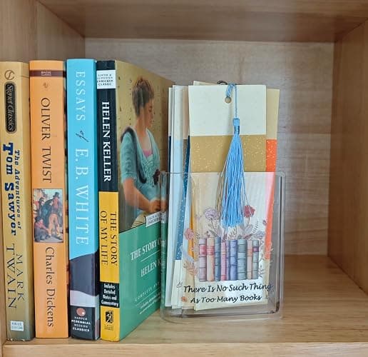 Book Shaped Bookmark Holder, Reading Accessories Gift for Book Lovers, Women, Librarians thumbnail 4