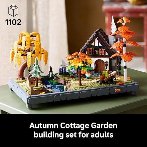LEGO Icons Autumn Cottage Garden Building Set for Adults, Ages 18+ - Whimsical Room Decor for Office, Bedroom, or Book Shelf - Building Blocks for Crafting Fans - Gift Idea for Birthdays - 11372 thumbnail 3