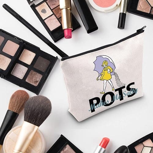 G2TUP POTS Awareness Gift POTS Makes Me Salty Makeup Bag POTS Syndrome Fighter Warrior Cosmetic Bag Dysautonomia Awareness Gift (POTS Makes Me Salty MB) thumbnail 5