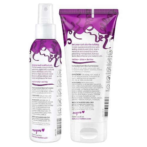 Not Your Mother's Curl Talk Curl Defining Spray Gel and Curl Defining Cream | 6 fl oz Each - Formulated with Rice Curl Complex - For All Curly Hair Types - Citrus Jasmine Scent thumbnail 9