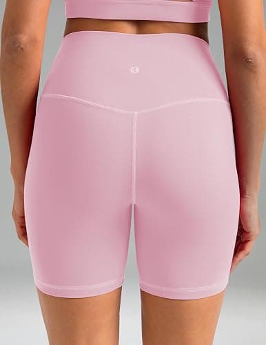 Colorfulkoala Dreamlux No Front Seam High Waist Biker Shorts for Women 6" Inseam Workout Yoga Shorts thumbnail 5