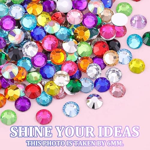24000Pcs Resin Rhinestones for Crafting with Tweezers, Multicolor 3mm Bedazzling Crystal with 3Pcs 10ml B7000 Jewelry Glue for DIY Crafts Clothing Tumblers Shoes Fabric Nail Art thumbnail 7