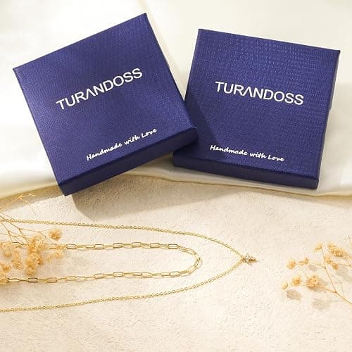 Turandoss Gold Cross Necklace for Women - Dainty 14K Gold Plated Cross Necklace Layered Beaded Infinity CZ Holy Mary Medal Pendant Necklaces for Women Trendy Faith Jewelry First Communion Gifts thumbnail 7