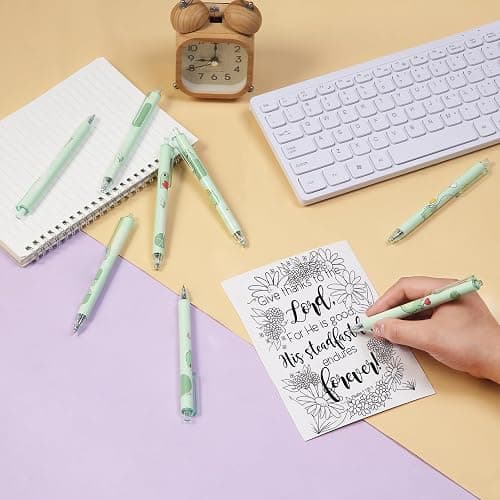 Mr. Pen- Cute Frog Gel Pens, 8Pack, Black Ink, Cute Animal Pen, Gel Pens Fine Point 0.5mm thumbnail 2