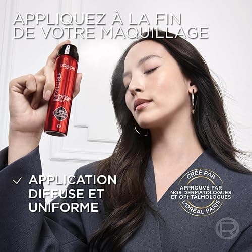 L'Oréal Paris - Spray Fixateur de Maquillage - Waterproof - Sans Transfert - Formule Légère - Non Collant - Résistant à l'Eau et à la Transpiration - Tenue Jusqu'à 36h - Infaillible - Format XL 150 ml thumbnail 5
