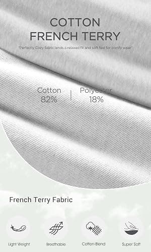 ODODOS Women's Sweat Shorts with Pockets Cotton French Terry Drawstring Summer Workout Casual Lounge Shorts thumbnail 6