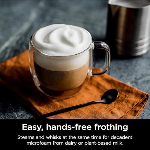 Ninja Luxe Cafe Premier Series, Espresso Machine, Drip Coffee, Rapid Cold Brew, Integrated Grinder, Hands-Free Frother, with Knock Box, Water Filter, Cleaning Tablets, Descaler, ES601GM thumbnail 9