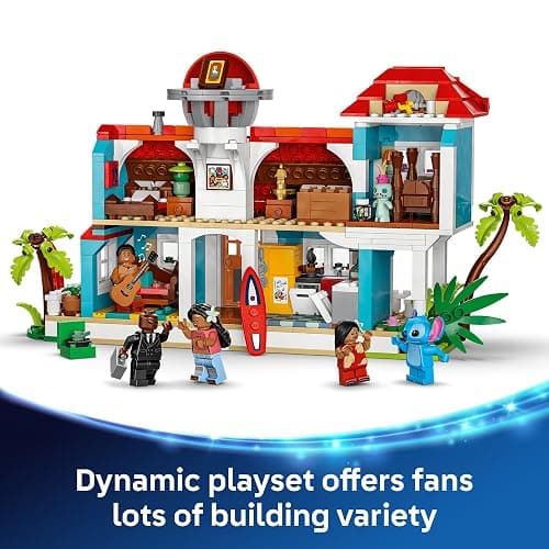 LEGO Disney Lilo and Stitch Beach House Toy - Building Playset for Kids, Girls and Boys, Ages 9+ - Includes 5 Minifigures - Disney Gift Idea for Fans of Lilo & Stitch Movie - 43268 thumbnail 3