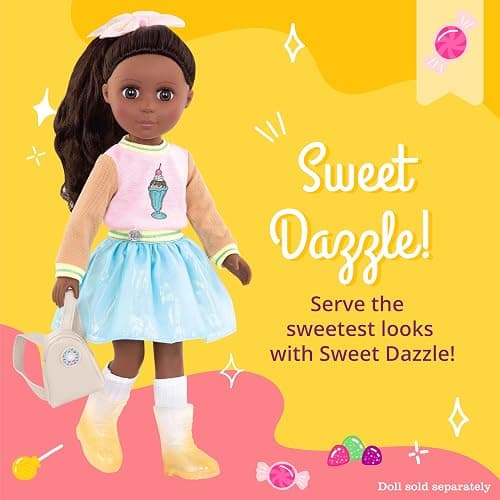Glitter Girls – 14-Inch Doll Clothes – Sweet Dazzle Tutu & Sweater Deluxe Outfit - For Girls 3+ Years – Children’s Toys thumbnail 3