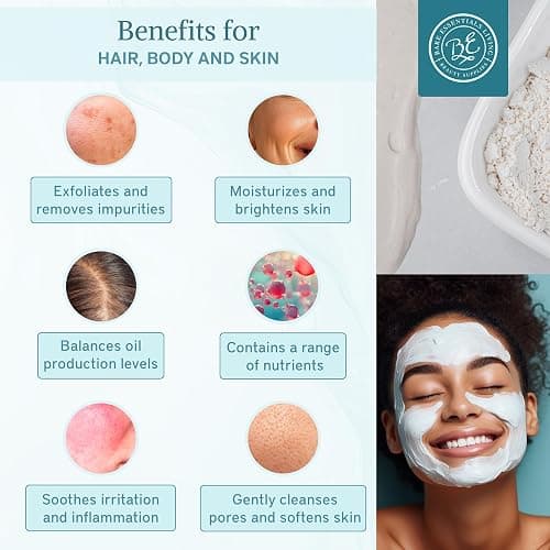 Bare Essentials Living - White Kaolin Clay Powder (2 lb) 100% Natural White Powdered Clay for Seed Bombs, White Clay Mask, DIY Spa, Soap, Bath Bomb, Deodorant, Can be Used as Kaolin Clay for Gardening thumbnail 3