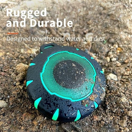 HEYSONG Waterproof Shower Bluetooth Speaker, Durable & Portable with Clear Sound, Ideal for Shower, Pool, Beach & Kayaking – Great Gift for All Ages - Black thumbnail 2