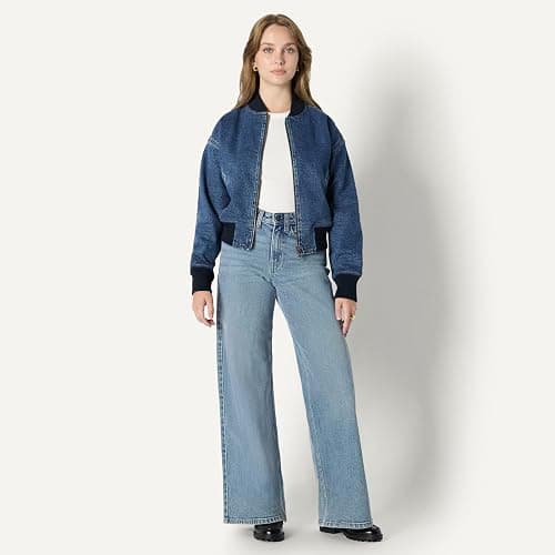 Amazon Essentials (Demi's Pick) Women's Relaxed-Fit Bomber Jacket thumbnail 5