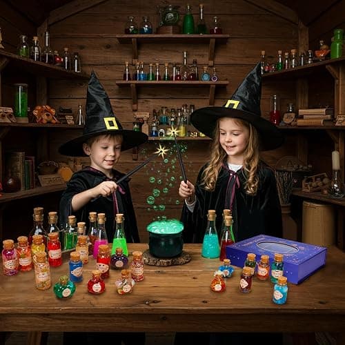 Sntieecr Magic Potion Kit for Kids, Kids Potion Making Kit with Magic Display Box, DIY 20 Mixed Wizard Potion Bottles, Potions Kit for Kid Gifts, Arts and Crafts for Kid Ages 6-8,8-10,10-12 Years thumbnail 6