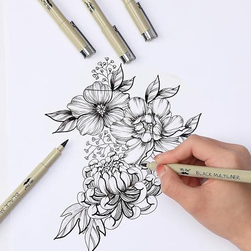 Mr. Pen - 0.45mm Micro Fine Point Pens, 8 Pack - Black Ink Pens for Drawing, Bible Journaling & Sketching thumbnail 8