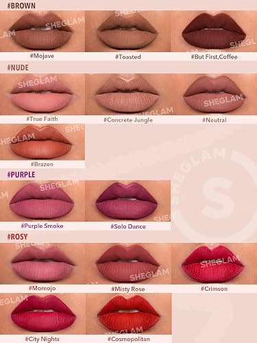 SHEGLAM Lip Liner Creamy Matte Pencil High Pigment Not Easy to Fade Silky Smooth Matte Contour Tint Lip Makeup-But First,Coffee thumbnail 5