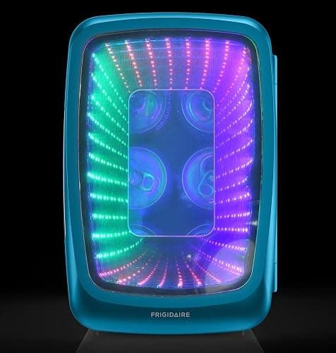 Frigidaire EFMIS179 Gaming Light Up Mini Beverage Refrigerator, Blue thumbnail 9