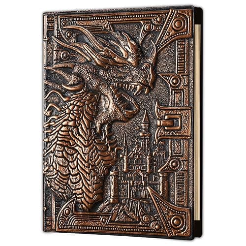 Ancient Deer DND Notebook/Journal, Unique 400 Page Book with 3D Dragons Leather Refillable 6-rings binder and Bookmark for dungeons and dragons D&D dice accessories Role Playing Games,Great DND Gifts thumbnail 9