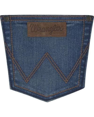 Wrangler Women's Retro Mae Mid-Rise Patch Jeans Boot Cut Indigo 11W x 34L thumbnail 2