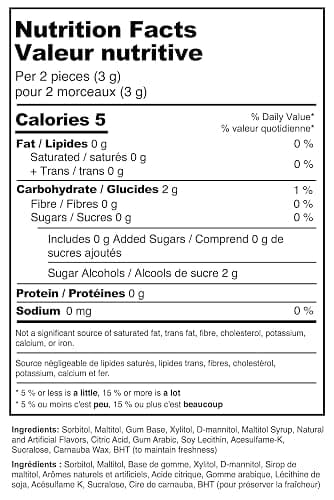 SpongeBob Pineapple Sugar Free Gum by Bubblegum Kids | Pineapple Flavor, Sugarless Gum with Xylitol | Vegan, Low Calorie Candy for Kids & Adults | Resealable Bag, 55 Pieces Per Pack, 1 Pack thumbnail 2