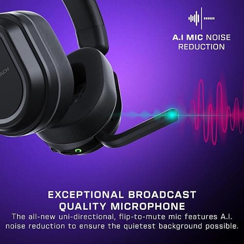 Turtle Beach Stealth 700 Gen 3 Wireless Multiplatform Amplified Gaming Headset for Xbox Series X|S, Xbox One, PC, PS5, Mobile – 60mm Drivers, AI Noise-Cancelling Mic, Bluetooth, 80-Hr Battery – Black thumbnail 6