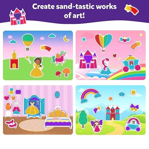 Skillmatics Sand Art Activity - Mess-Controlled DIY Unicorn & Princess Craft Kit with 50+ Colorful Stickers, Creative & Fun Hands-On Activity, Christmas Gifts for Ages 4, 5, 6, 7, 8, 9, 10 thumbnail 5